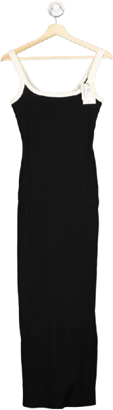 River Island Black and Ivory Tank Maxi Dress UK 6